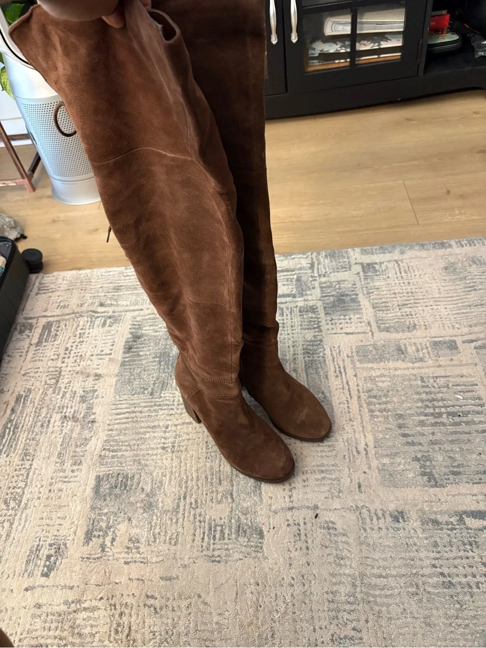 Steve Madden Brown Over-the-Knee Suede Boots